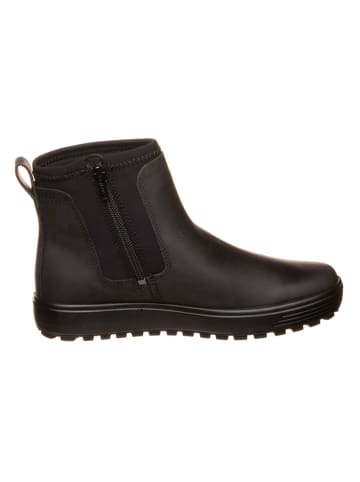 Ecco Leder-Chelsea-Boots in Schwarz