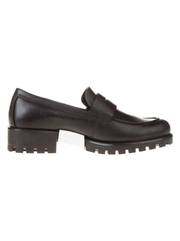 Ecco Skórzane slippersy "Modtray" w kolorze czarnym
