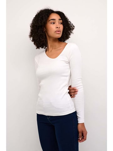 Kaffe Longsleeve in Weiß