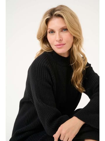 Kaffe Strickkleid in Schwarz