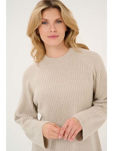 Kaffe Gebreide jurk beige