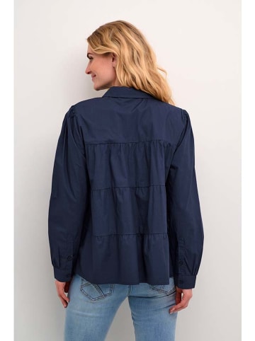 Cream Blouse donkerblauw