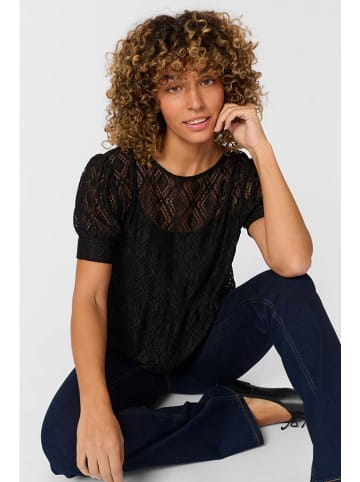 Cream Bluse in Schwarz