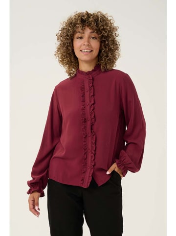 Cream Bluse in Bordeaux