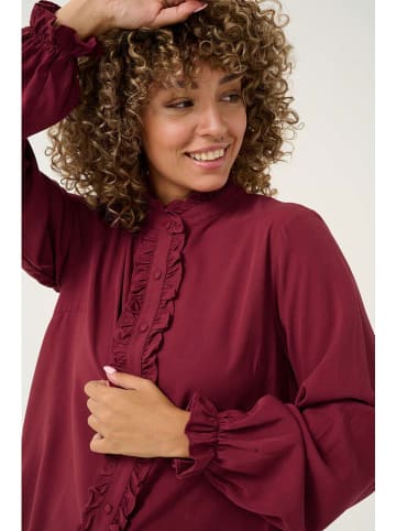 Cream Bluse in Bordeaux