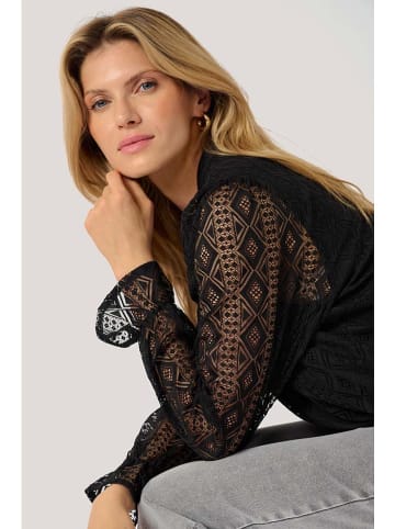 Cream Bluse in Schwarz