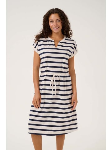 Cream Kleid in Creme/ Dunkelblau