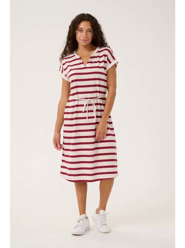 Cream Kleid in Creme/ Bordeaux