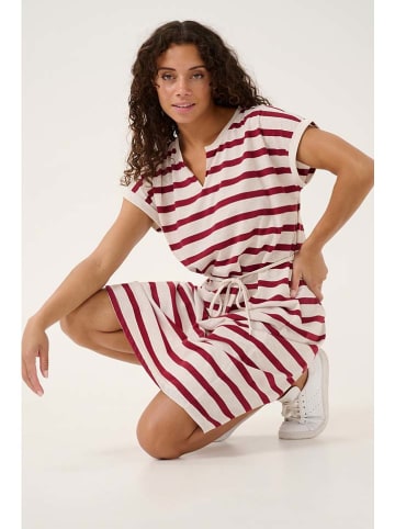 Cream Jurk crème/bordeaux