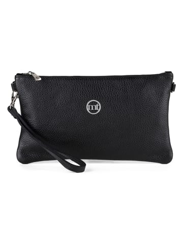 Mia Tomazzi Leder-Clutch "Caradosso" in Schwarz - (B)26 x (H)15 x (T)3 cm