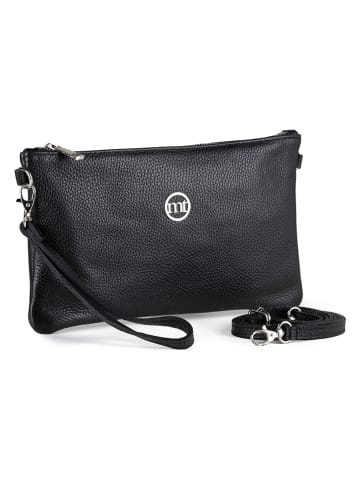 Mia Tomazzi Leder-Clutch "Caradosso" in Schwarz - (B)26 x (H)15 x (T)3 cm