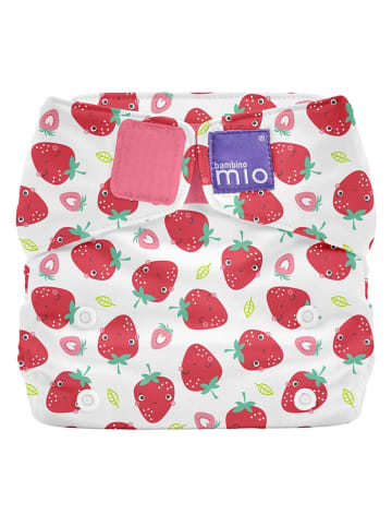 Bambino Mio Stoffwindel "All-in-One - Erfrischende Erdbeere' in Weiß/ Pink