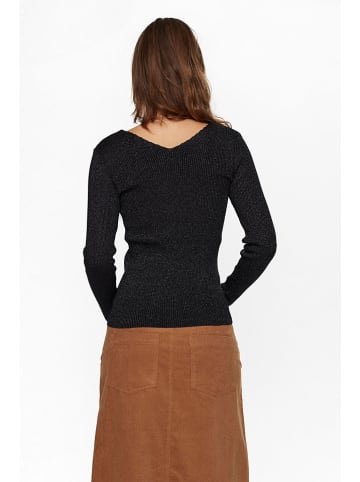 NÜMPH Sweter "Ayelet" w kolorze czarnym