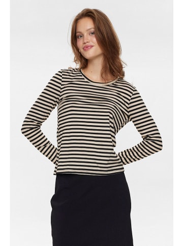 NÜMPH Longsleeve "Trixie" in Schwarz/ Gold