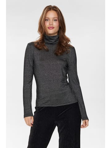 NÜMPH Bluse "Brianne" in Anthrazit/ Silber