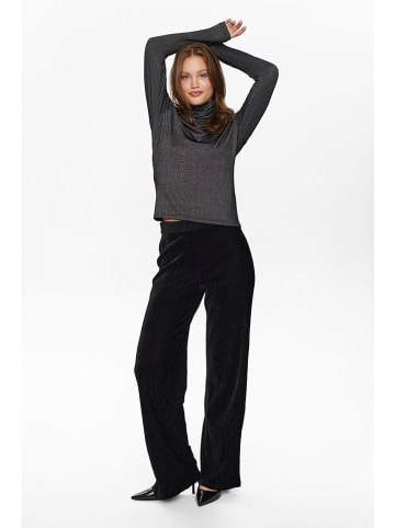NÜMPH Bluse "Brianne" in Anthrazit/ Silber