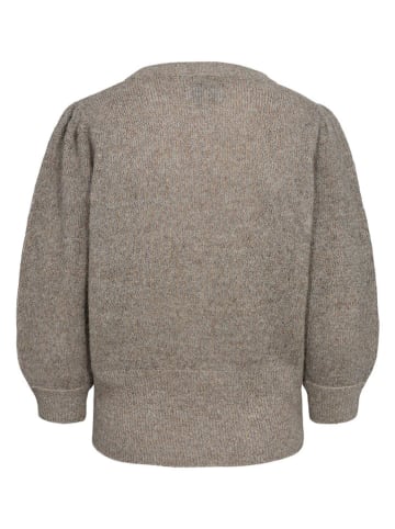 NÜMPH Sweter "Nurietta" w kolorze jasnobrązowym