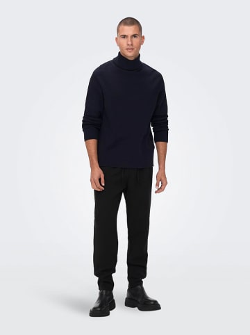 ONLY & SONS Rollkragenpullover "Phil" in Dunkelblau