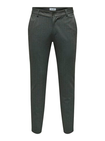 ONLY & SONS Spodnie chino "Mark" w kolorze ciemnozielonym