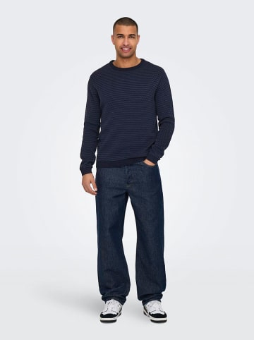 ONLY & SONS Sweter "Tapa" w kolorze granatowym