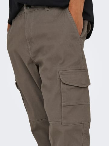 ONLY & SONS Cargohose "Carter" in Taupe