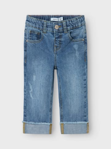 name it Spijkercargobroek "Rosa" - regular fit - blauw