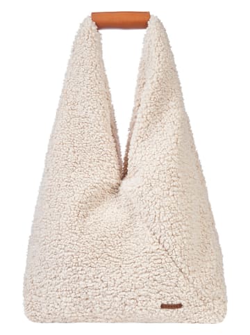 LUHTA Schultertasche "Orvio" in Creme - (B)38 x (H)32 x (T)10 cm