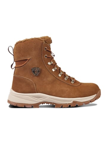 LUHTA Leder-Winterboots "Mukava" in Hellbraun