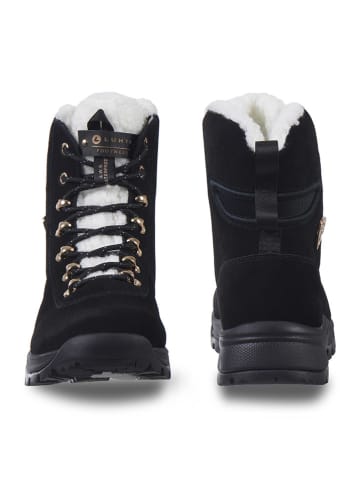 LUHTA Leder-Winterboots "Mukava" in Schwarz