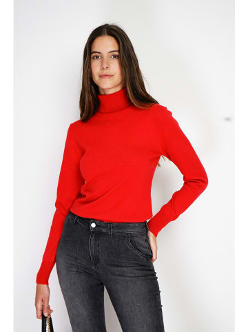 William de Faye Rollkragenpullover in Rot