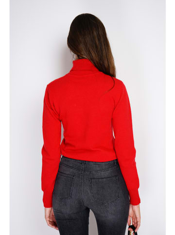 William de Faye Rollkragenpullover in Rot