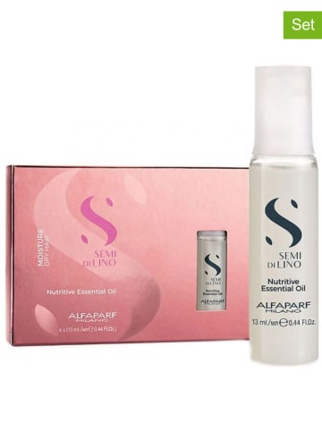 ALFAPARF 6-częściowy zestaw olejków do włosów "Semi di Lino Moisture" - 13 ml