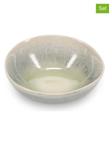 Salt and Pepper 4er-Set: Dipschalen "Flint" in Blau/ Beige - (H)3,5 x Ø 9 cm