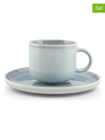 Salt and Pepper 4er-Set: Mokkatassen "Nuo" in Hellblau - 150 ml