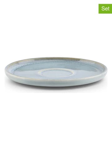 Salt and Pepper Spodki (4 szt.) "Nuo" w kolorze błękitnym - Ø 15 cm