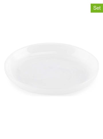 Salt and Pepper 6er-Set: Dessertteller "Twirl" in Weiß - Ø 14 cm