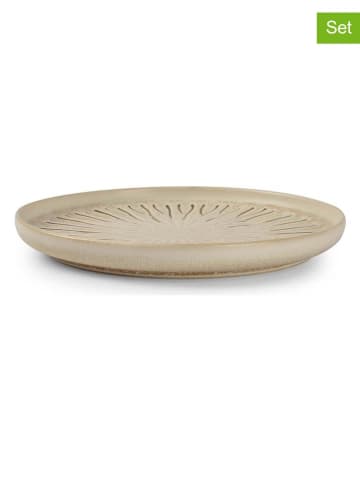 Salt and Pepper 4er-Set: Frühstücksteller "Orion" in Beige - Ø 19 cm