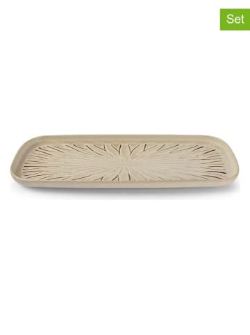 Salt and Pepper 4-delige set: serveerschalen "Orion" beige - (B)34 x (H)13 cm