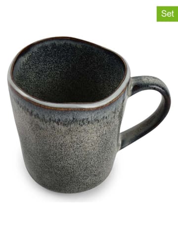 Salt and Pepper Kubki (4 szt.) "Capri" w kolorze zielono-niebieskim do kawy - 420 ml