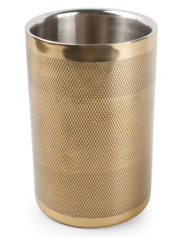 Salt and Pepper Weinkühler "Diamond Bar" in Gold - (H)18 x Ø 12