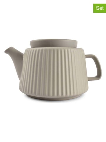 Salt and Pepper 2er-Set: Teekannen in Grau - 1 l