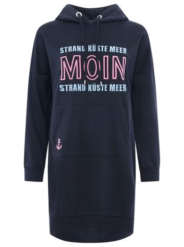 Zwillingsherz Sweatjurk "Strand Küste Meer" donkerblauw