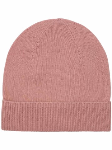 Zwillingsherz Kaschmir-Beanie in Rosa