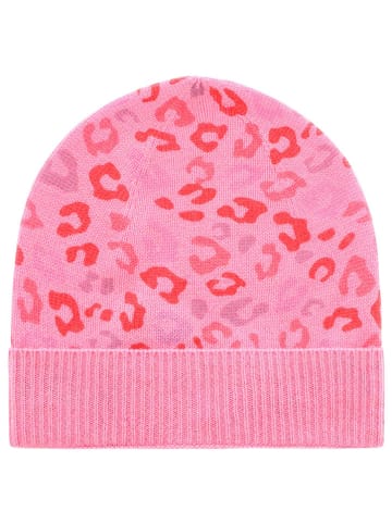 Zwillingsherz Kaschmir-Beanie in Pink