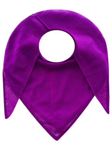 Zwillingsherz Kasjmieren driehoekige doek paars - (L)175 x (B)120 cm