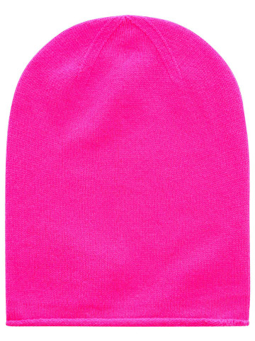Zwillingsherz Kaschmir-Beanie in Pink