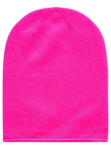 Zwillingsherz Kaszmirowa czapka beanie w kolorze różowym