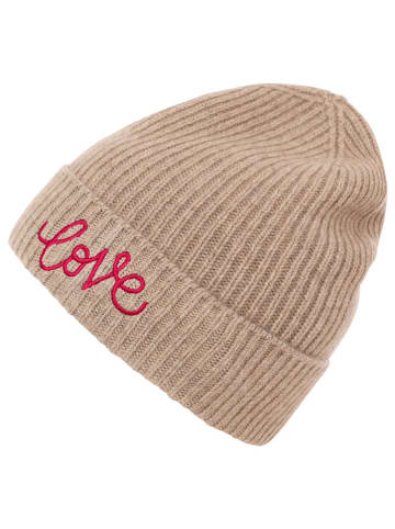 Zwillingsherz Kasjmieren beanie lichtbruin