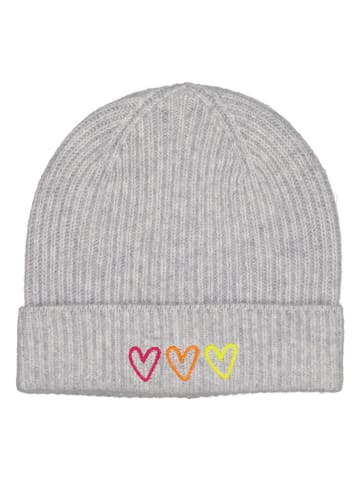 Zwillingsherz Kasjmieren beanie lichtgrijs