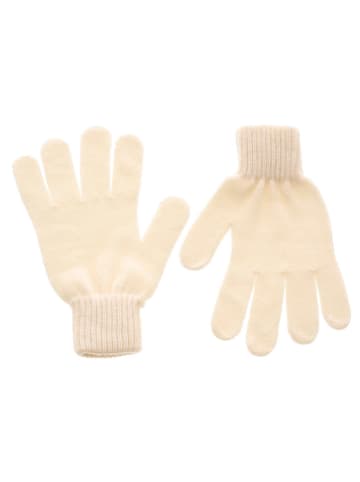Zwillingsherz Kaschmir-Handschuhe in Beige